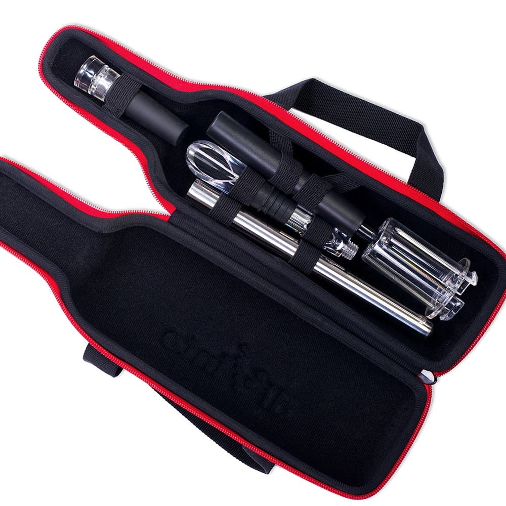 Zestaw do wina w etui butelce – elegancki prezent z otwieraczem i akcesoriami