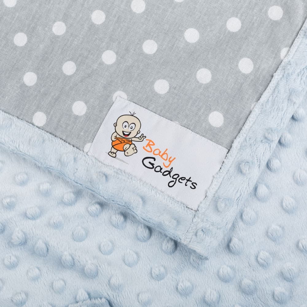 Kocyk z rękawami kapturem Mięta dla dziecka dzieci