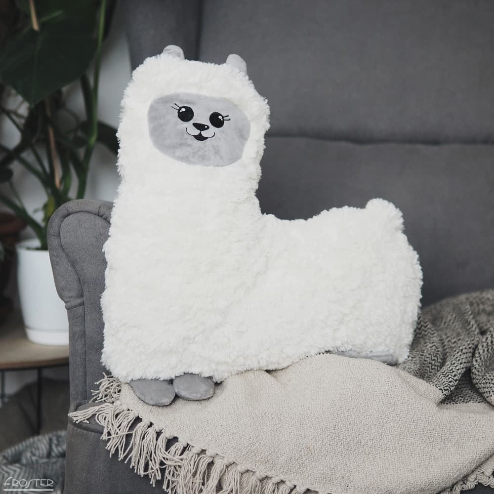 PrzytuLamka Grzejąca Lama termofor pluszowy alpaka