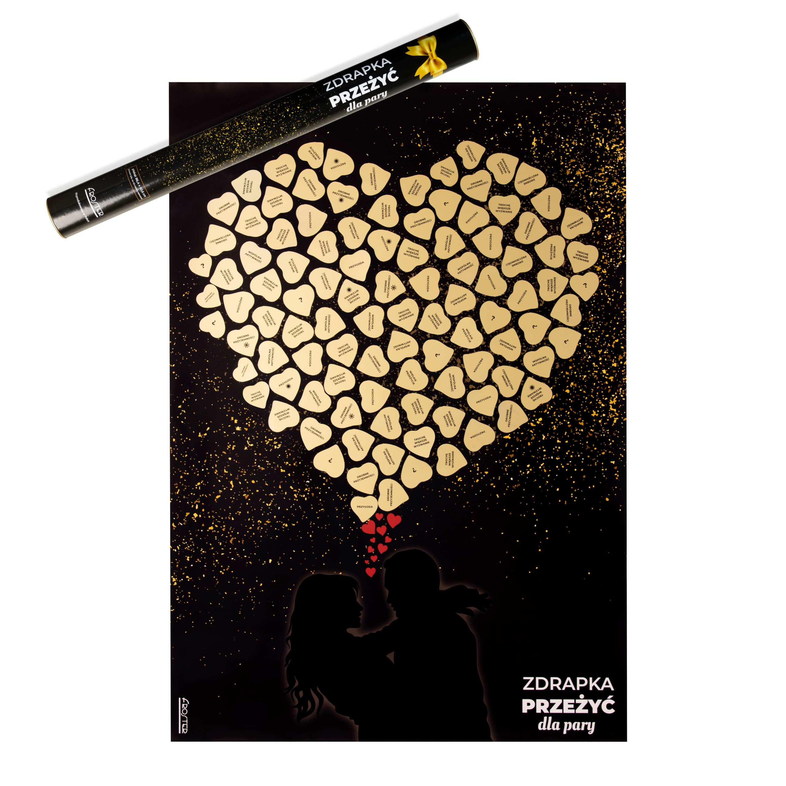 Zdrapka Przeżyć dla Pary plakat do zdrapywania