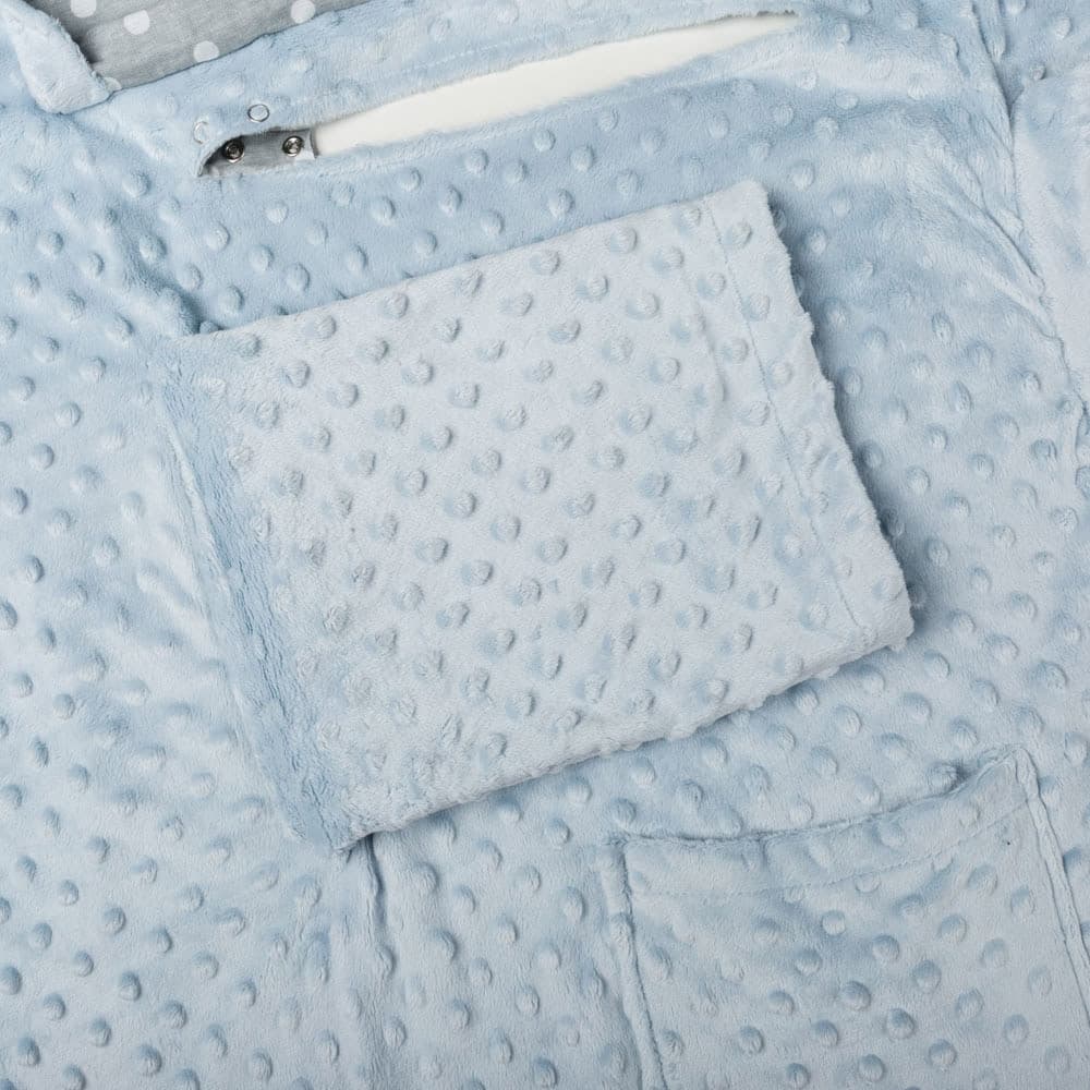 Kocyk z rękawami kapturem Róż dla dziecka dzieci