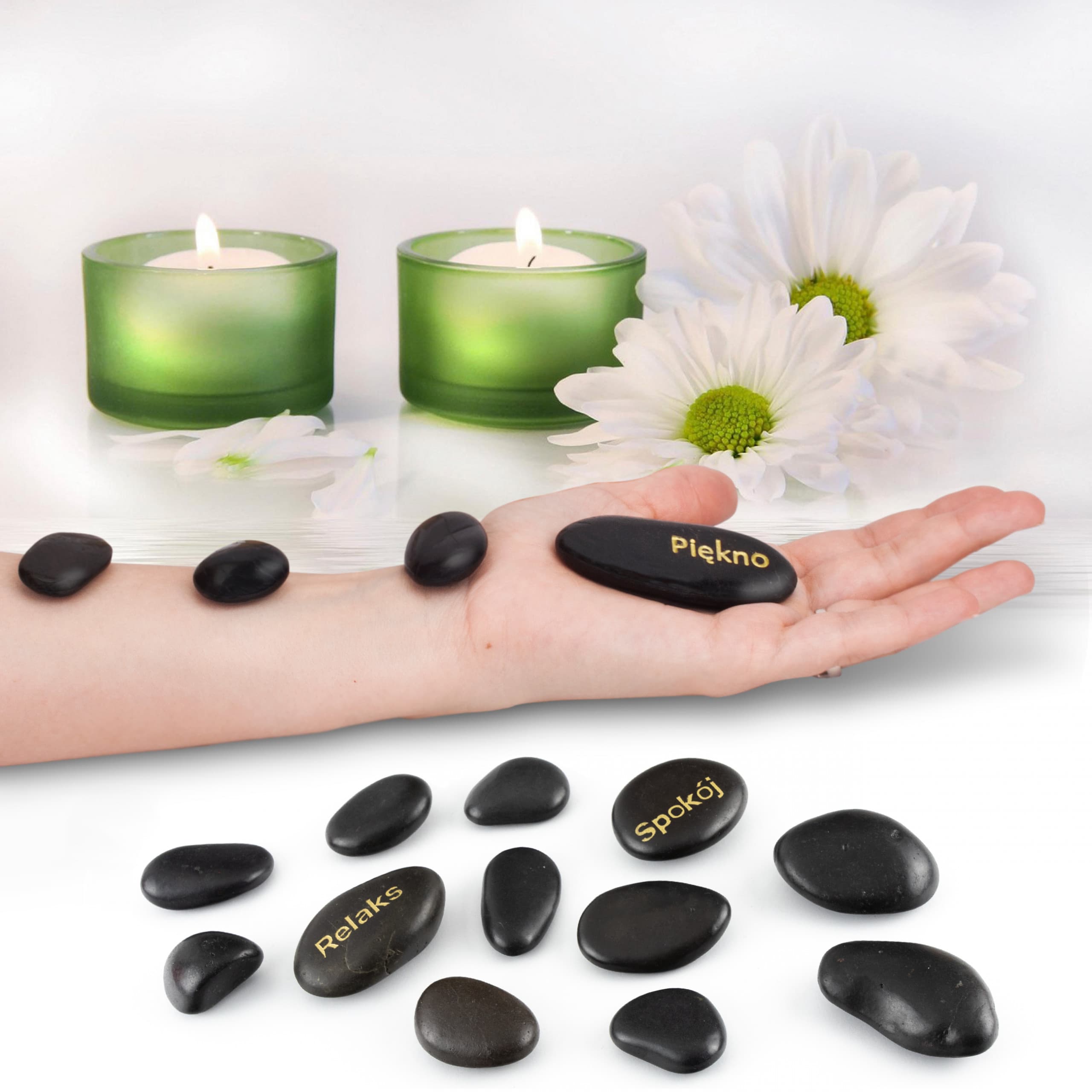 Zestaw gorących kamieni do masażu