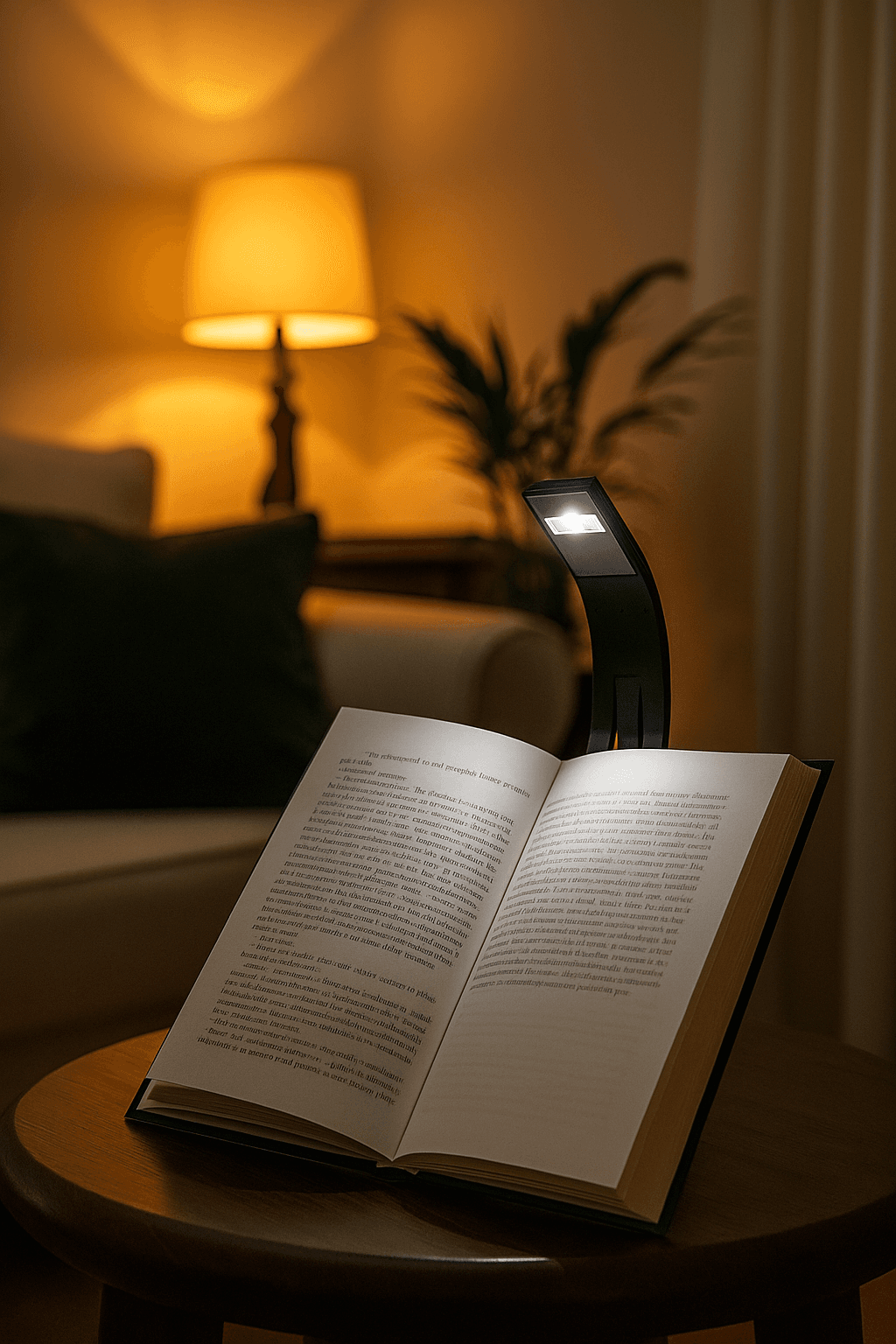 Lampka czytelnika LED do czytania książek prezent